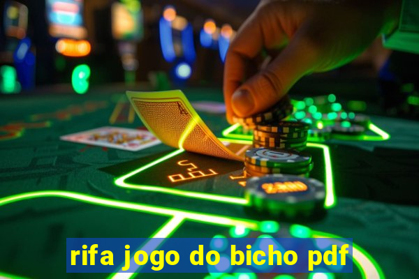 rifa jogo do bicho pdf